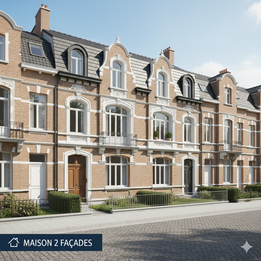 Maison 2 façades (300€ TVAC)