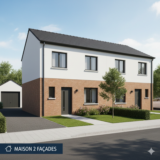 Maison 3 façades (300€ TVAC)