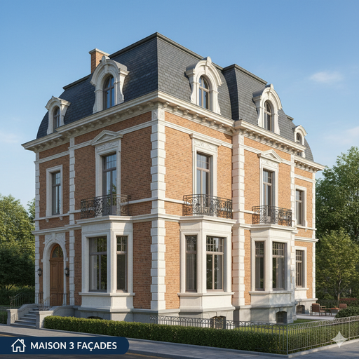Maison 4 façades (350€ TVAC)